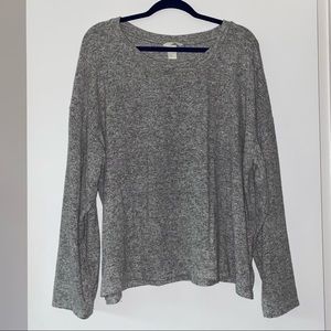 H&M Grey Marl Soft Crewneck Lounge Sweater